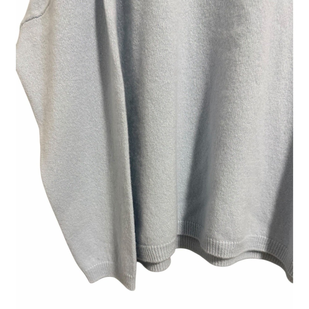 Vanisè Polo Collared Cashmere Sweater Baby Blue Women's Size Medium (44 IT) - Picture 7 of 12